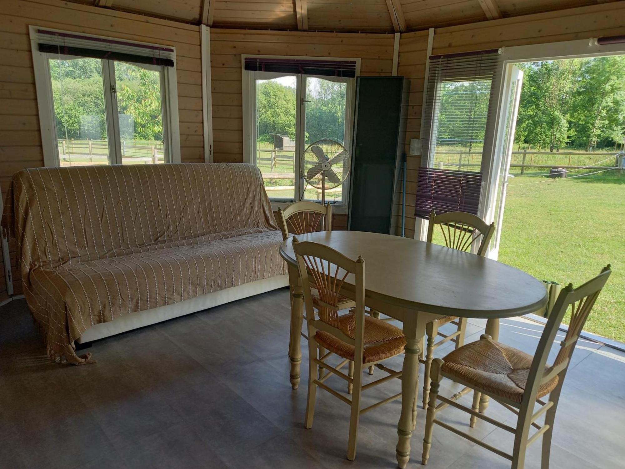 Chalet Au Coeur De La Nature Le Grand-Lucé Esterno foto